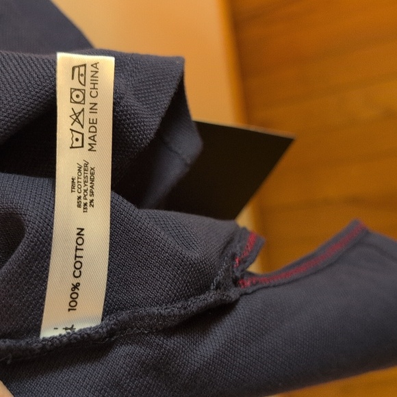 Tuckernuck Navy Pique Holmes Boyfriend Polo - Picture 12 of 12